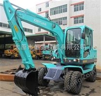新源XY75小型輪式挖掘機(jī)